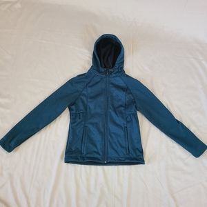 Glaciers Edge Blue Soft Shell Zip Up Jacket Size M
